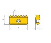 21N11,5NPT U545 Пластина для резьбофрезы