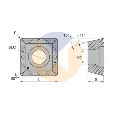 SPGT050204 XV U545 пластина для сверления