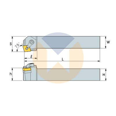 Резец с СМП MCKNR1616-H12