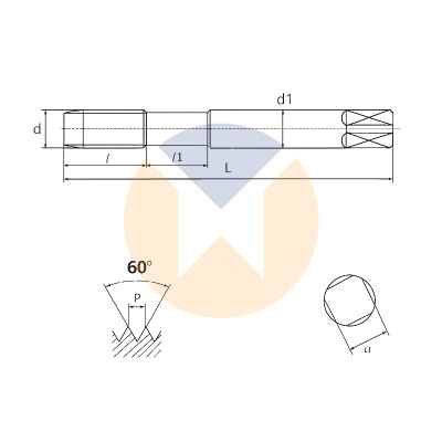 Метчик машинный T-JIS HSSE 131/3 M2x0.4 J852000