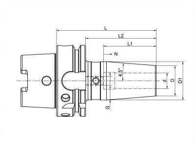 HSK32A-SF03-65 термоусадочный патрон HSK 4.5°