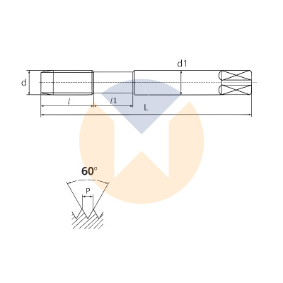 Метчик машинный T-JIS PM 105/4 M5x0.8 J843405